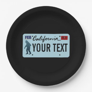 California Sasquatch License Plate