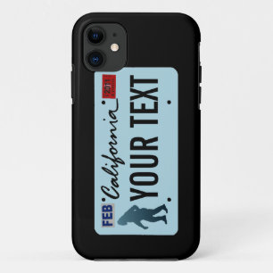 California Sasquatch License Plate iPhone 11 Case