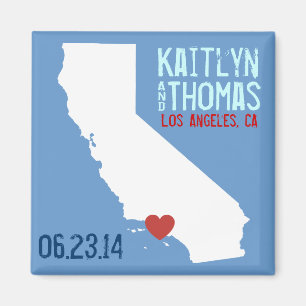 California Save the Date - Customisable City Magnet