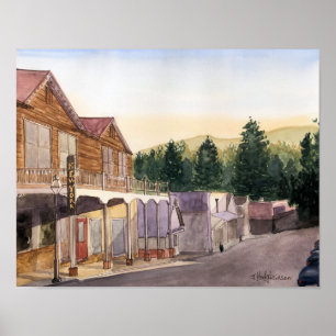 CALIFORNIA SCENES - WATERCOLOR POSTER