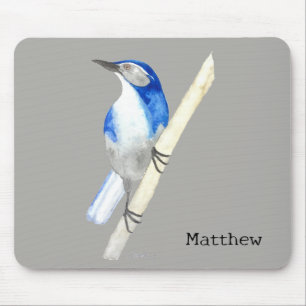California Scrub Jay Mouse Pad