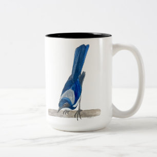 California Scrub Jay Two-Tone Coffee Mug