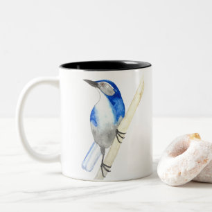 California Scrub Jay Two-Tone Coffee Mug