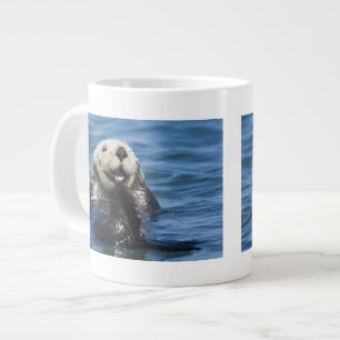 California Sea Otter Enhydra lutris) grooms Large Coffee Mug