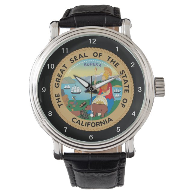California Seal Custom Wristwatch (Front)