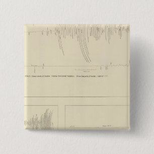 California Seismograms 6 15 Cm Square Badge