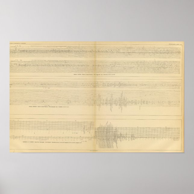 California Seismograms 9 Poster (Front)