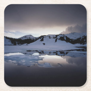 California, Sierra Nevada Mountains 13 Square Paper Coaster