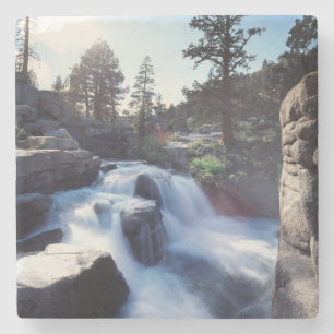 California, Sierra Nevada Mountains, A waterfall Stone Coaster