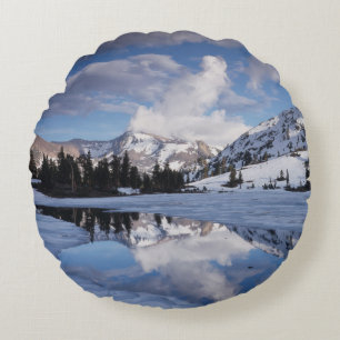 California, Sierra Nevada Mountains, Dana Peak Round Cushion