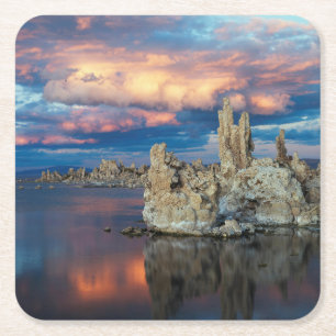 California, Sierra Nevada Mountains Square Paper Coaster