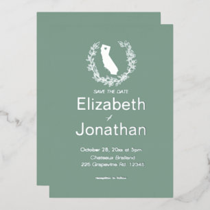 California Silhouette Simple Destination Wedding