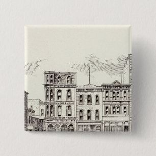 California South side Webb and Kearny 15 Cm Square Badge