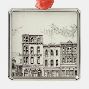 California South side Webb and Kearny Metal Tree Decoration