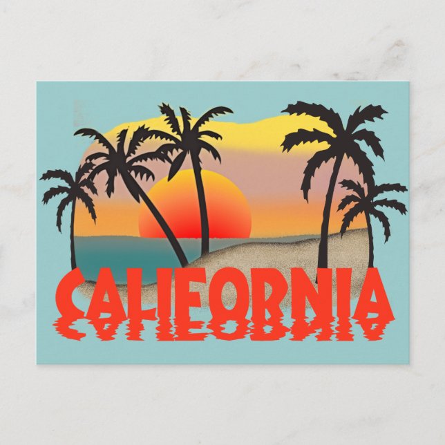 California Souvenir Postcard (Front)