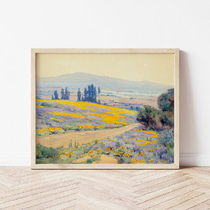 California Spring Landscape   Elmer Wachtel Poster