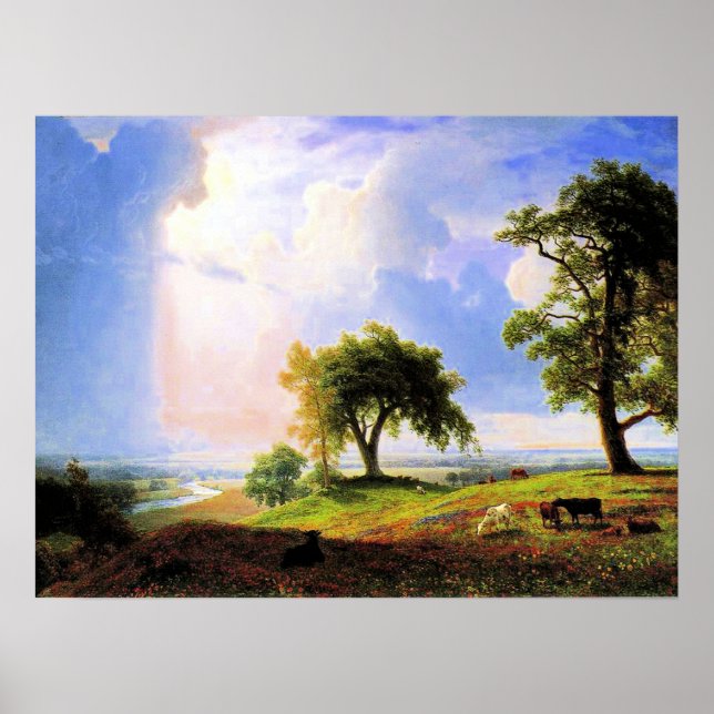 California Spring, painting by Albert Bierstadt Poster (Front)