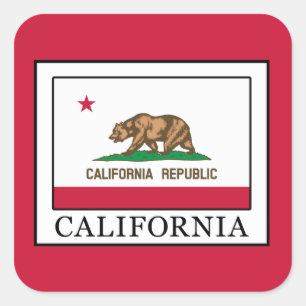 California Square Sticker