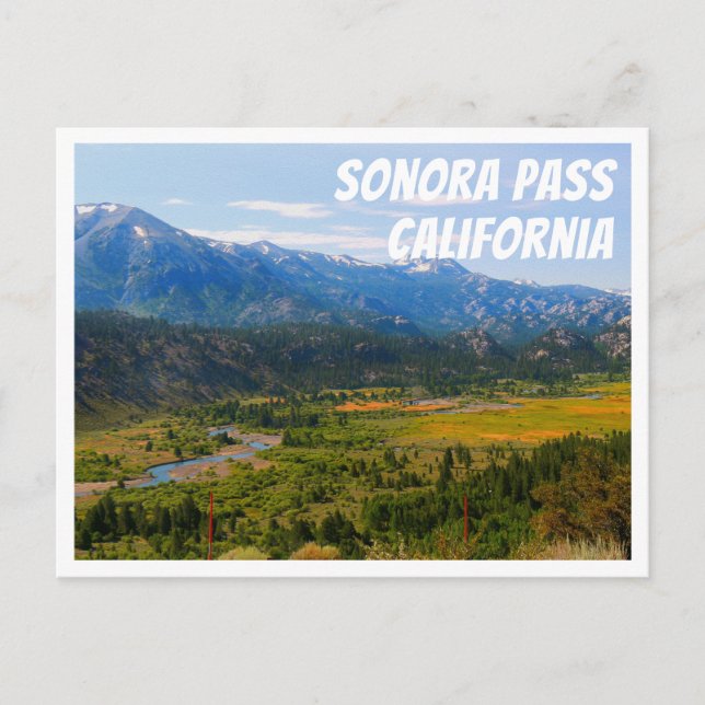California SR 108 Sonora Pass Postcard (Front)