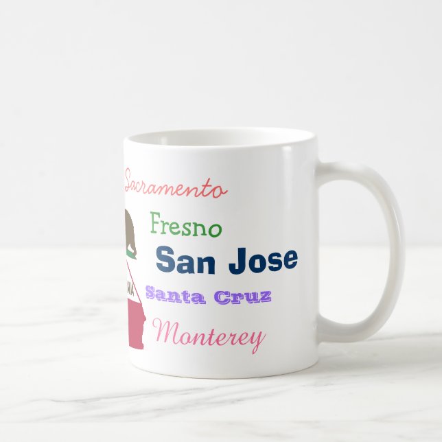 California State and Cities Mug (Right)