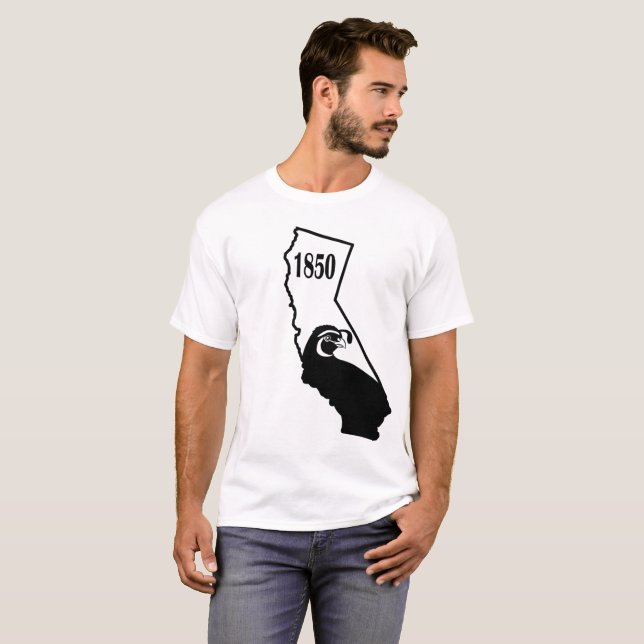 California State Bird Valley Quail t-shirt (Front Full)