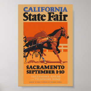 California State Fair USA Vintage Poster 1931