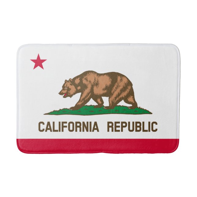 California State Flag Design Bath Mat (Front)