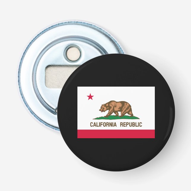 California State Flag Design Bottle Opener (Front)