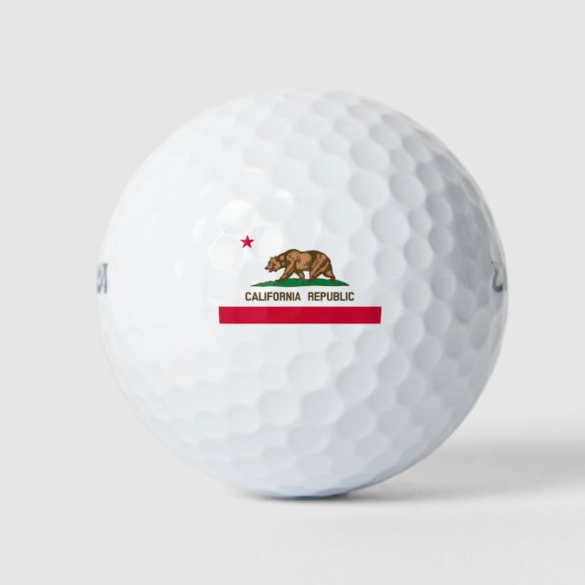 California State Flag Design Golf Balls (Front)