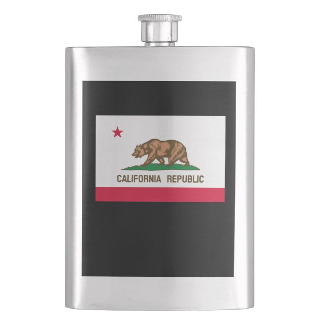 California State Flag Design Hip Flask (Front)