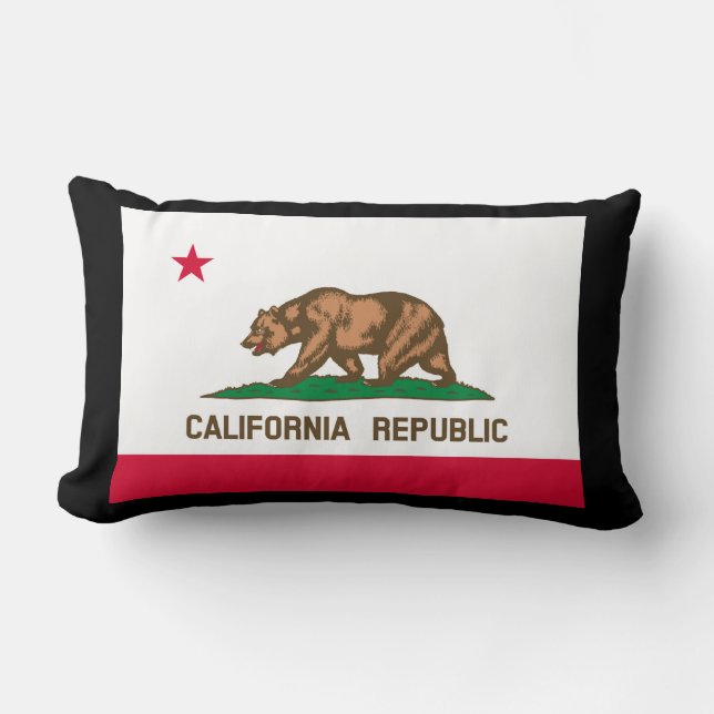 California State Flag Design Lumbar Cushion (Front)