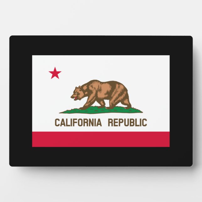 California State Flag Design Plaque (Front)
