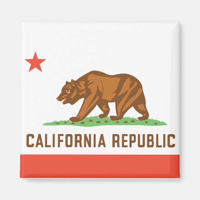 California State Flag Magnet (Front)