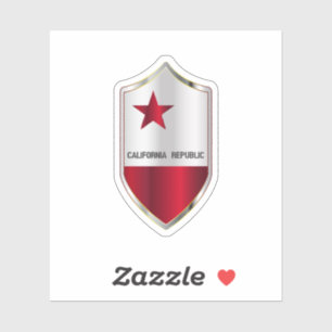 California State Flag On A Crusader Style Shield.p