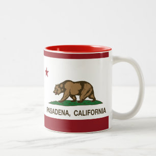 California state Flag Pasadena Two-Tone Coffee Mug