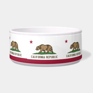 California State Flag Pet Bowl