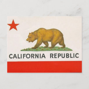 California State Flag Postcard
