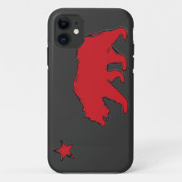 California state flag red grey bear iphone 5 case