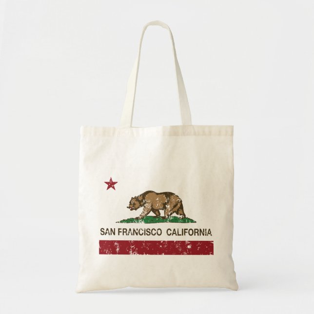 California state flag San Francisco Tote Bag (Front)