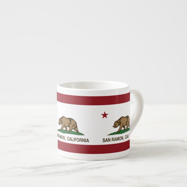 California State Flag San Ramon Espresso Cup (Front Right)