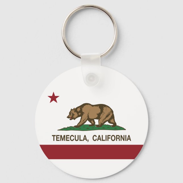 California State Flag Temecula Key Ring (Front)