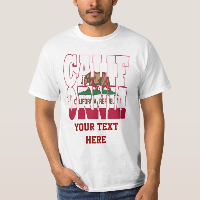 California state flag text T-Shirt (Front)