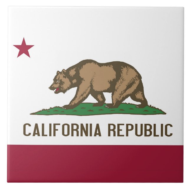 California State Flag Tile (Front)