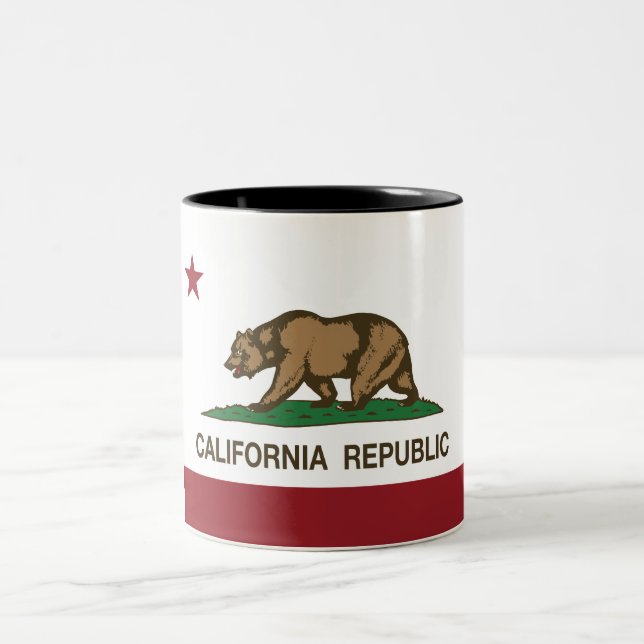 California State Flag Two-Tone Coffee Mug (Center)