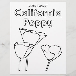 california state flower poppy flyer