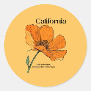 California State Flower Sticker