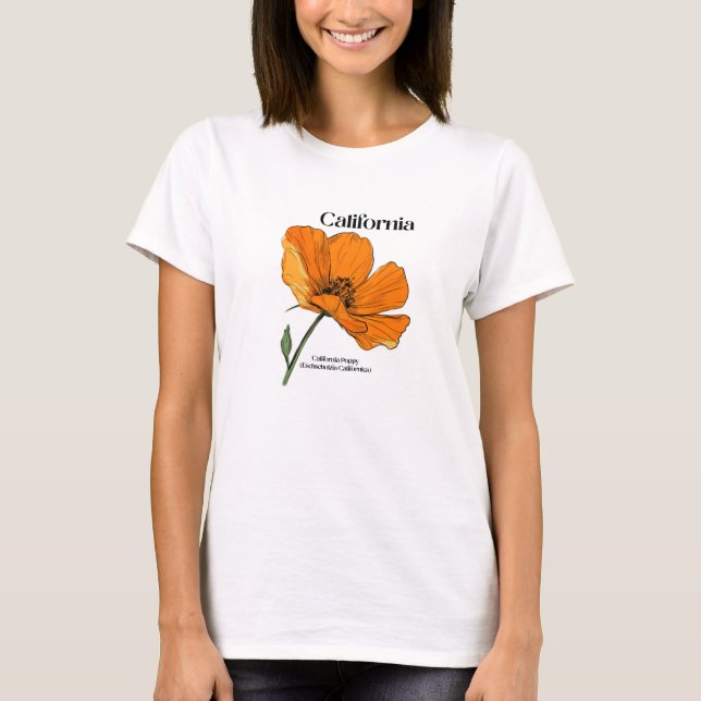 California State Flower T-Shirt for Women (Front)