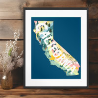 California State  Illustrated Map