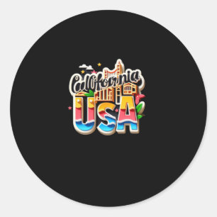 California State In Usa Sticker