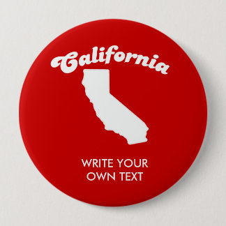 CALIFORNIA STATE MOTTO T-SHIRT T-shirt 10 Cm Round Badge